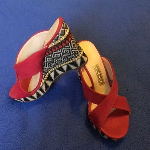 High Sandals red